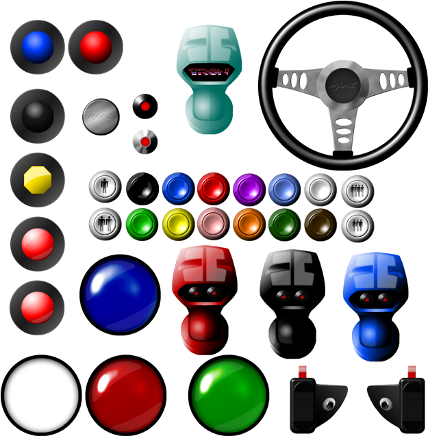 Arcade Control Panel Clipart - Spaceship Control Panel Clipart (648x648)