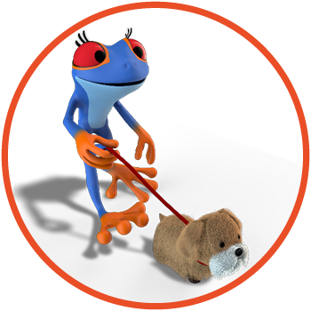 Frog - Cartoon (350x350)