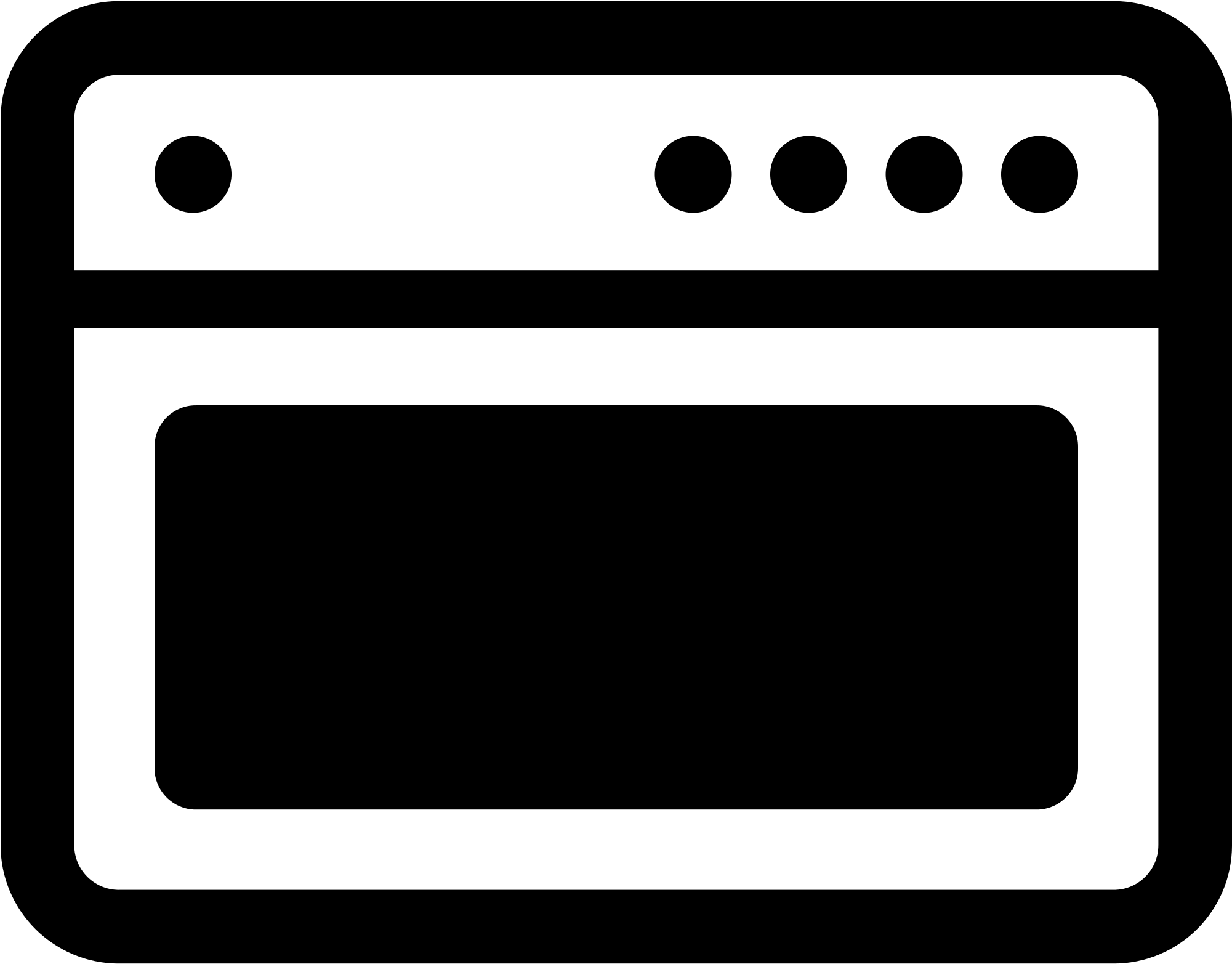 Open - Kitchen Icon Black (2000x2000)