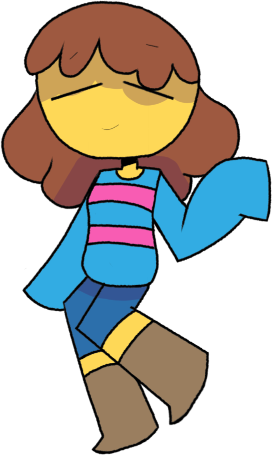 Frisk By Ghosty Da Ghost - Cartoon (670x1191)