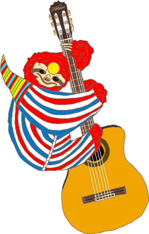 Bowie Sloth Guitar - Guitar (517x800)