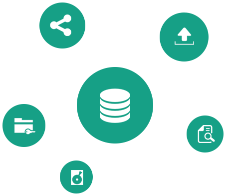 Online Backup - Circle (453x392)