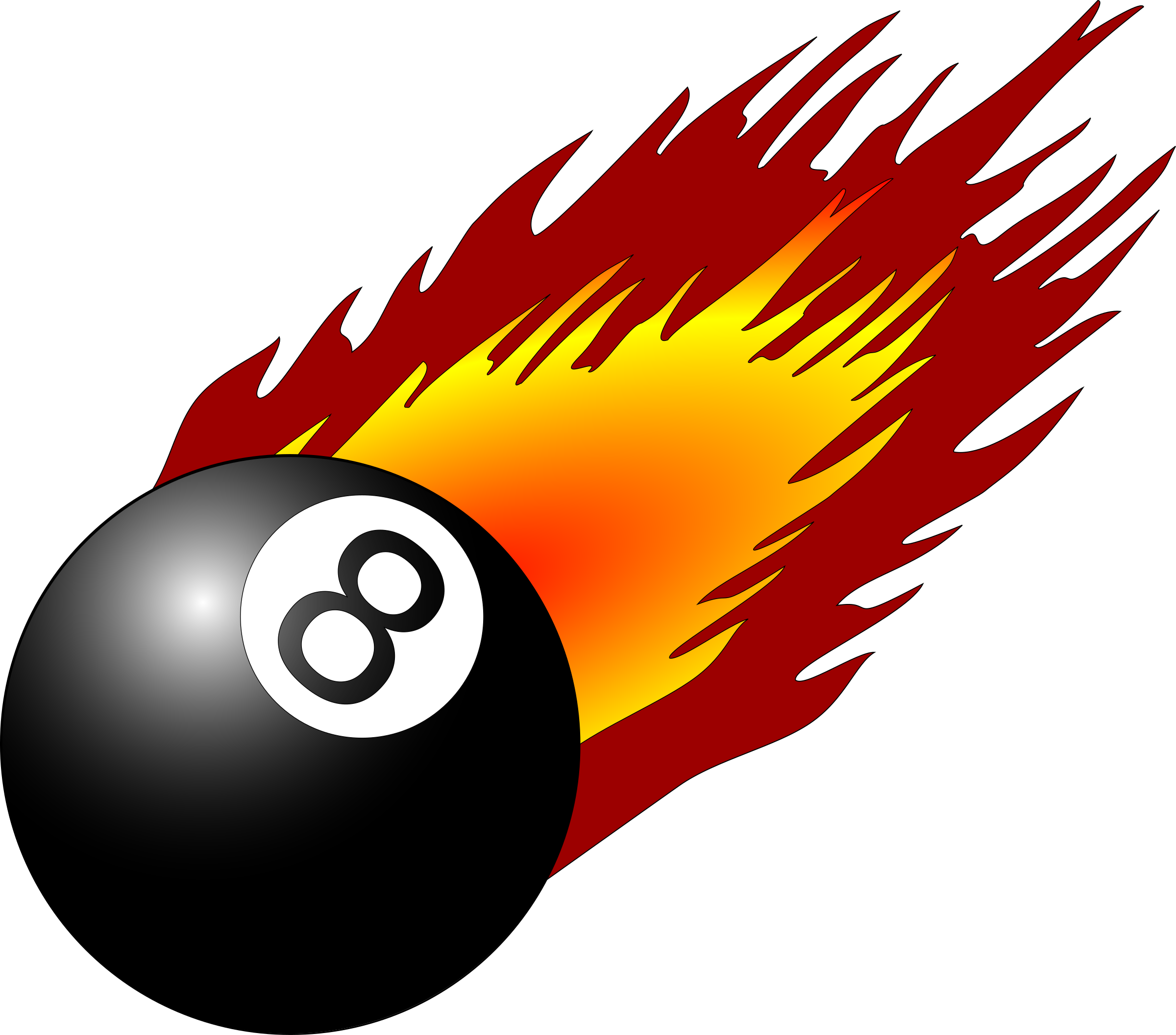 Big Image - Flames Clip Art (2400x2113)
