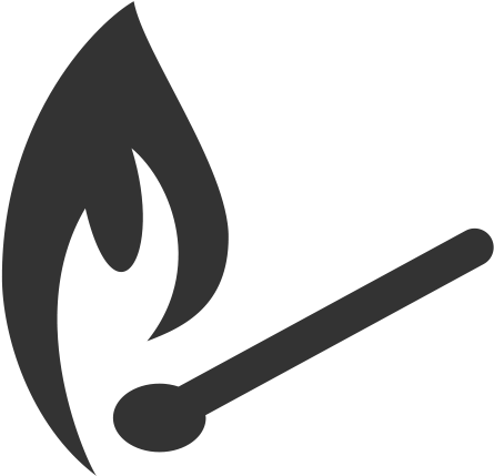 Ignition Sources - Matches Icon (475x468)