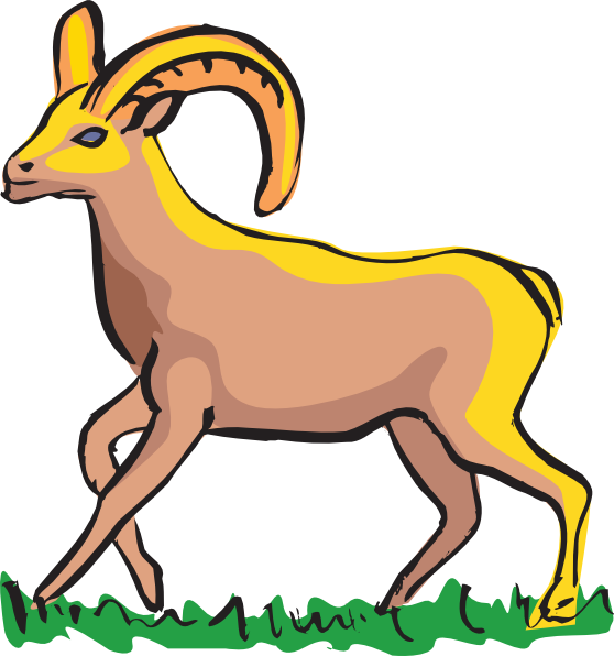 Walking Bighorn Sheep Art Svg Clip Arts 558 X 596 Px - Three Goats Are Walking Clipart (558x596)