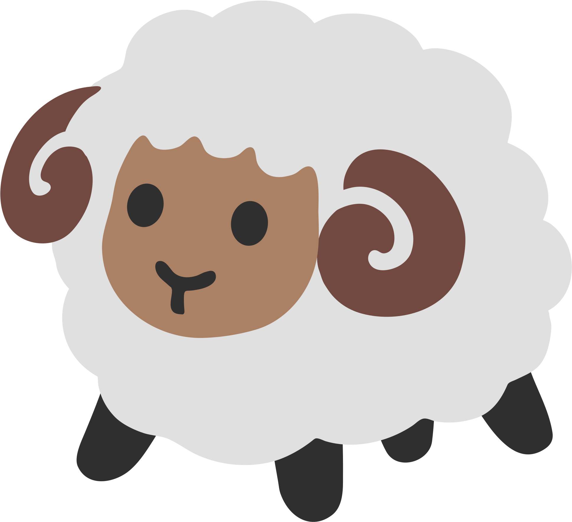 Open - 🐑 Emoji (2000x2000)