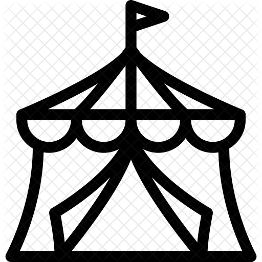 Circus Tent Icon - Circus Tent Icon (512x512)