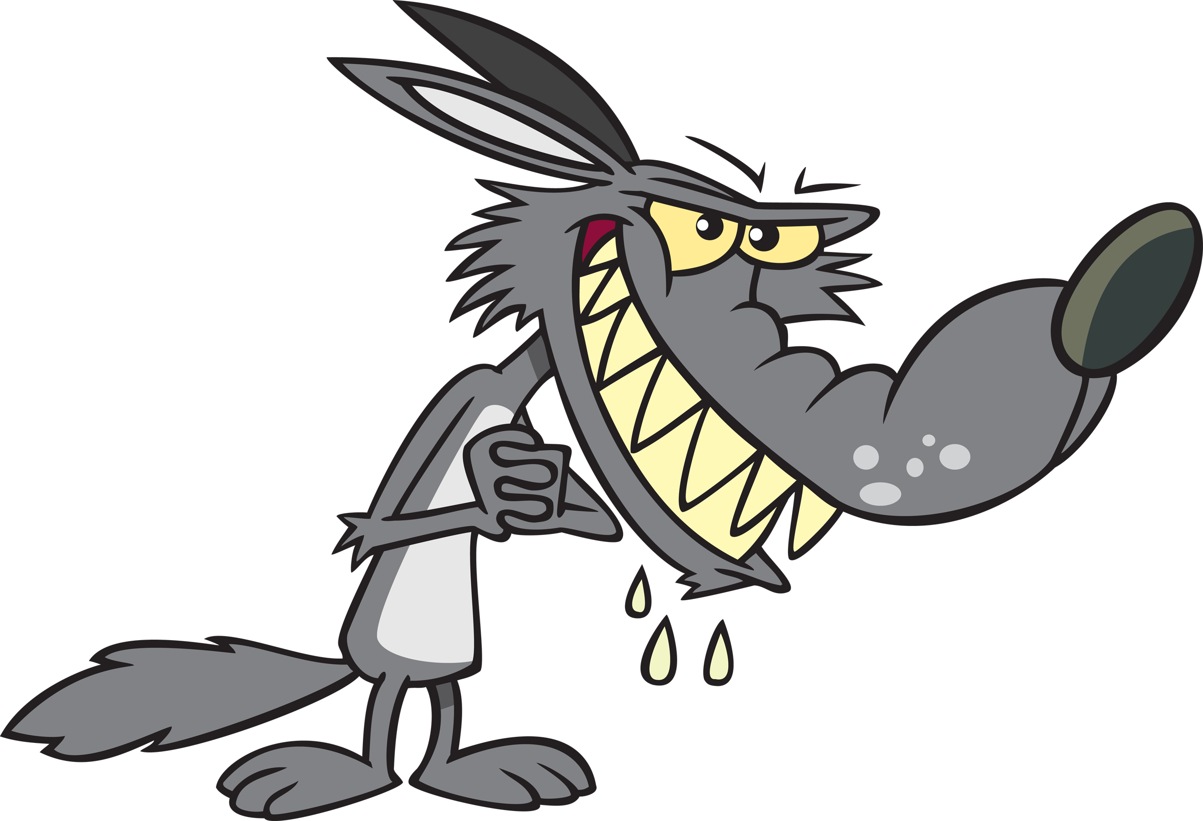 Cartoon Wolf Free Download Clip Art Free Clip Art On - Little Red Riding Hood Wolf Cartoon (2400x1639)