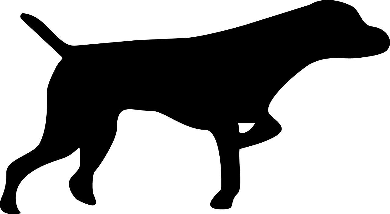 Black Dog Graphics - Pointer Silhouette (1280x705)