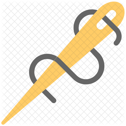 Needle With Thread Icon - Sewing Needle (512x512)