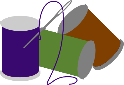 Threads Clipart (600x308)
