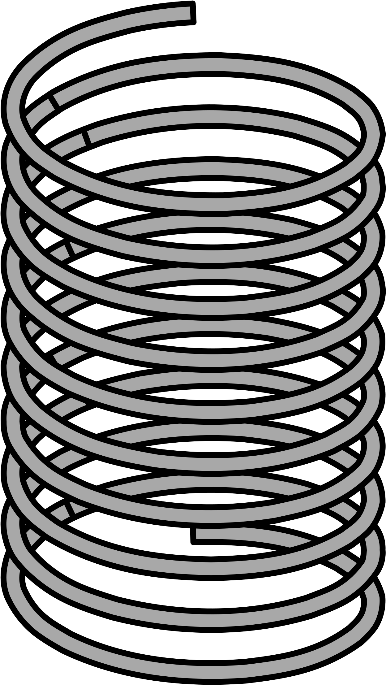 Coil Spring Clip Art (1435x2400)