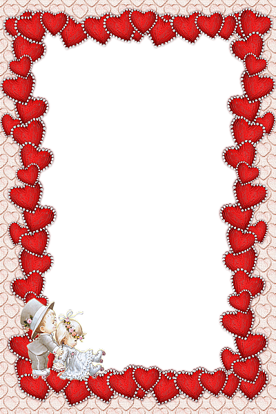 Red Frames Png - Pink Boarders (400x600)