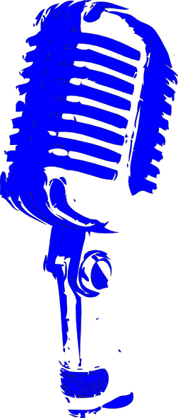 Blue Microphone Clip Art (252x591)