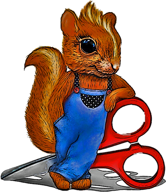 Sewing Animals - Cartoon (578x668)