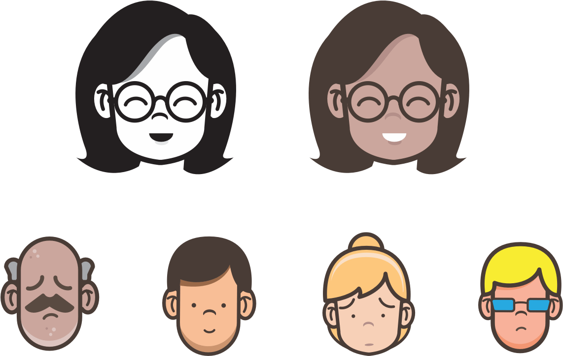 Nose Glasses Cheek - Cartoon (1142x877)