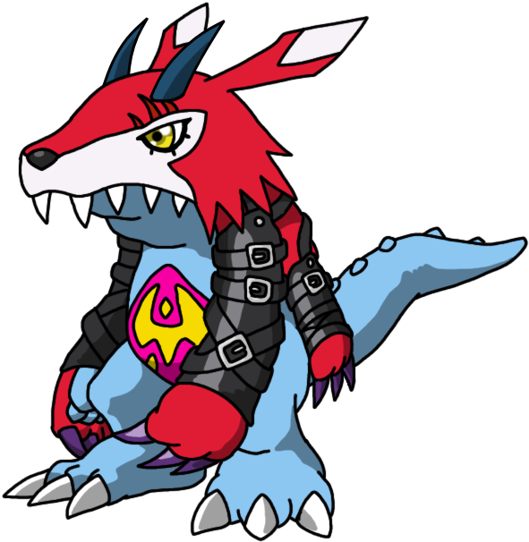 Ridemon By Batterymanaaa - Gabumon Variations (600x620)