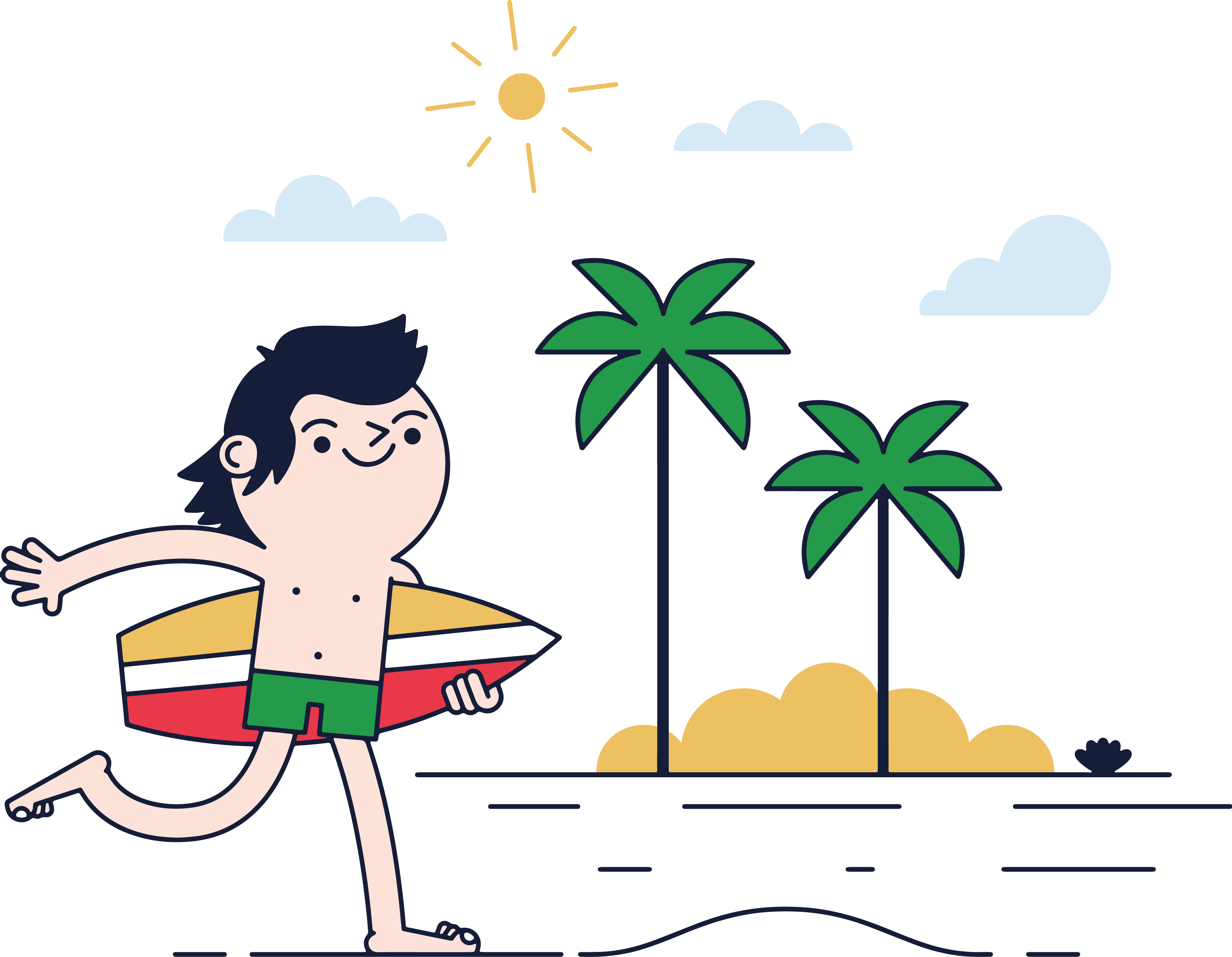 Go Swimming Slightly Vector - Go Swimming Slightly Vector (3878x3014)