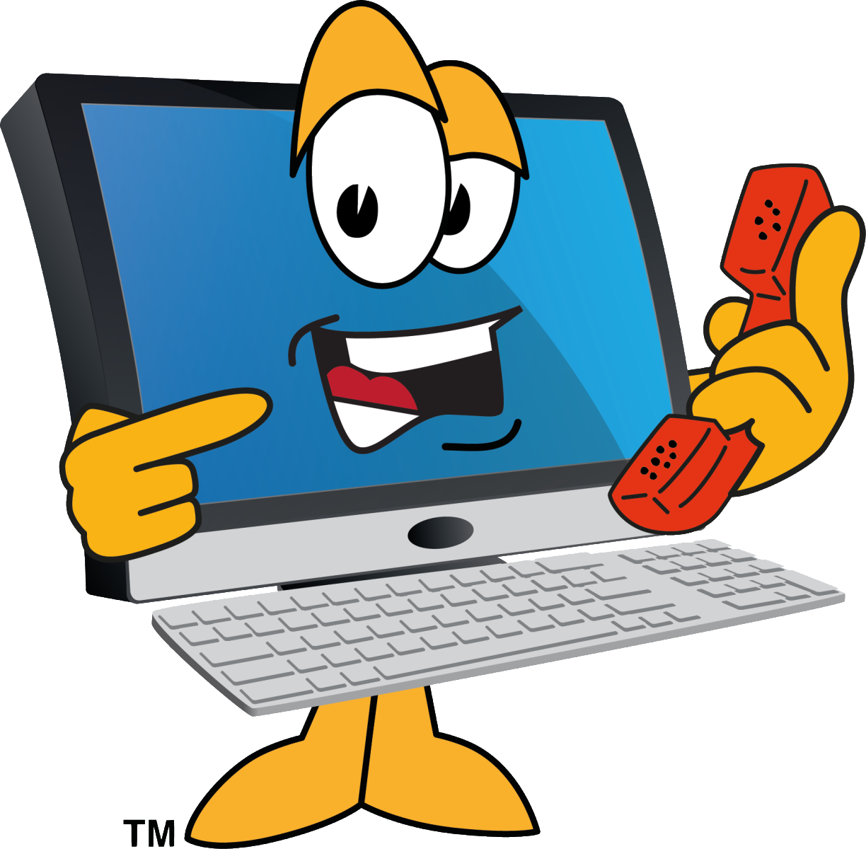 Call Today For Help With Computer Problems - Computer Confusion Clipart (1224x1200)