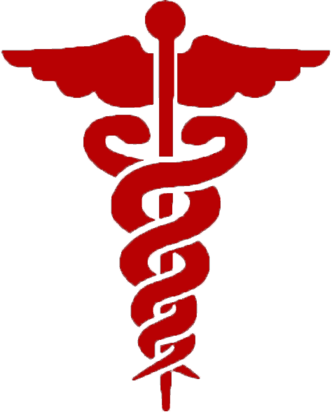 Caduceus-red - Red Caduceus (474x589)