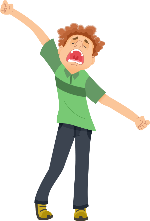 Pandiculation Small - Cartoon (1024x1024)