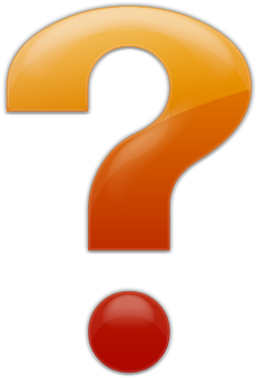 Amber Question Mark Icon (420x420)