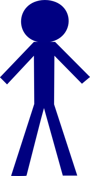 Blue Stick Figure (306x595)