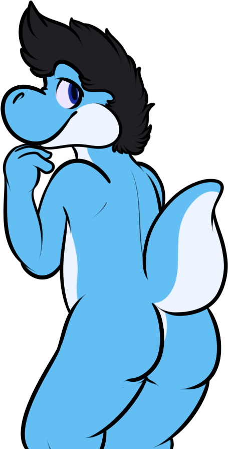 Hackelhack Nice Butt Ych - Cartoon (455x895)