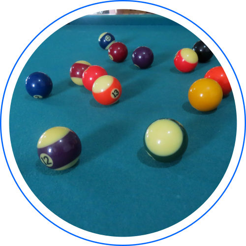 Billiard Balls On The Table - Ruhe Bitte (500x500)