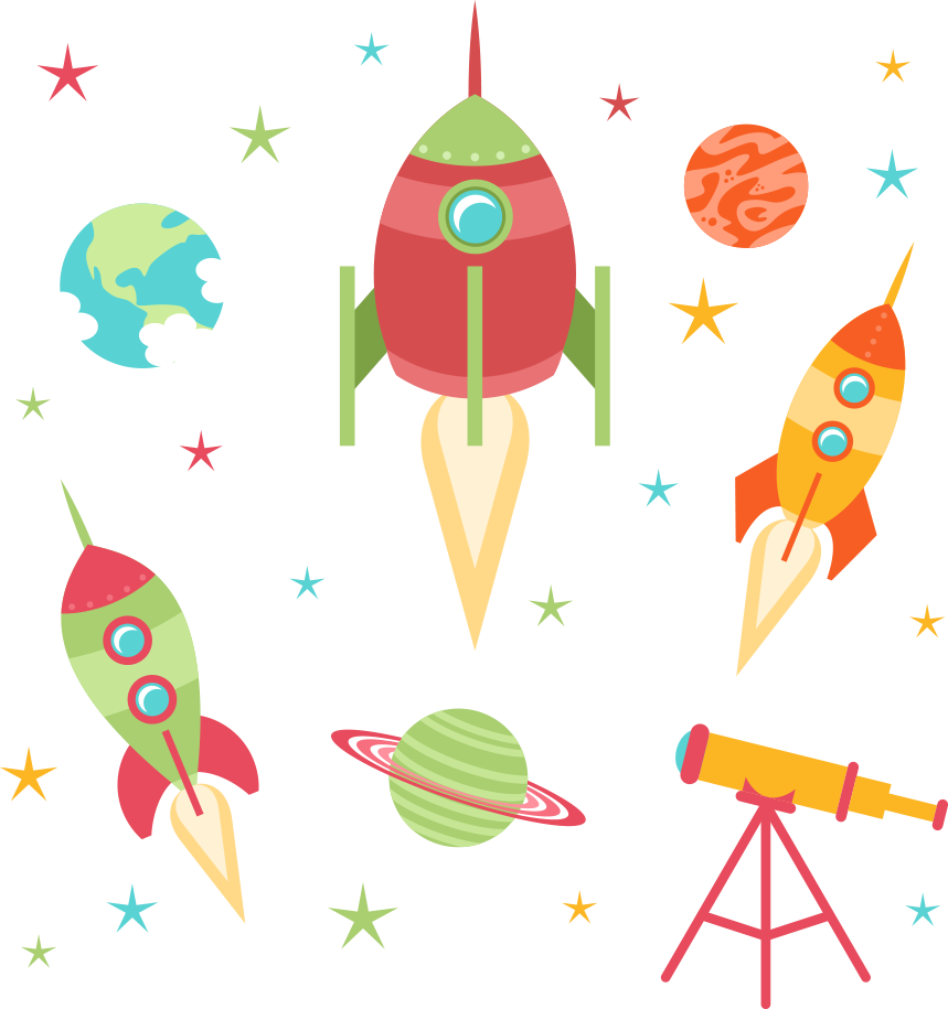 Vector Cartoon Rocket And Earth - Portable Network Graphics (859x915)