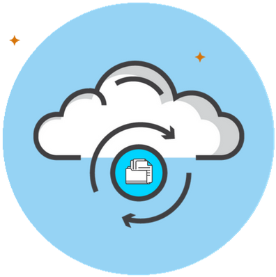 Automated Backups - Circle (422x422)