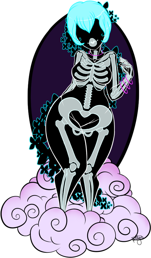 Calavera By Sym-pathy - Illustration (535x898)