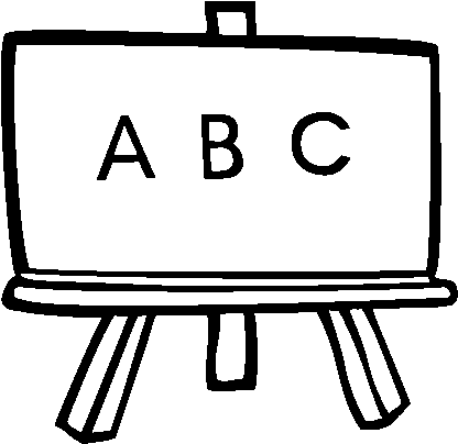 Blackboard Coloring Pages (505x470)