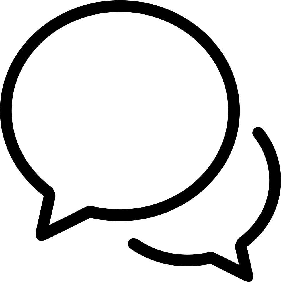 Chat Line Comments - Chat Icon Vector Png (980x982)