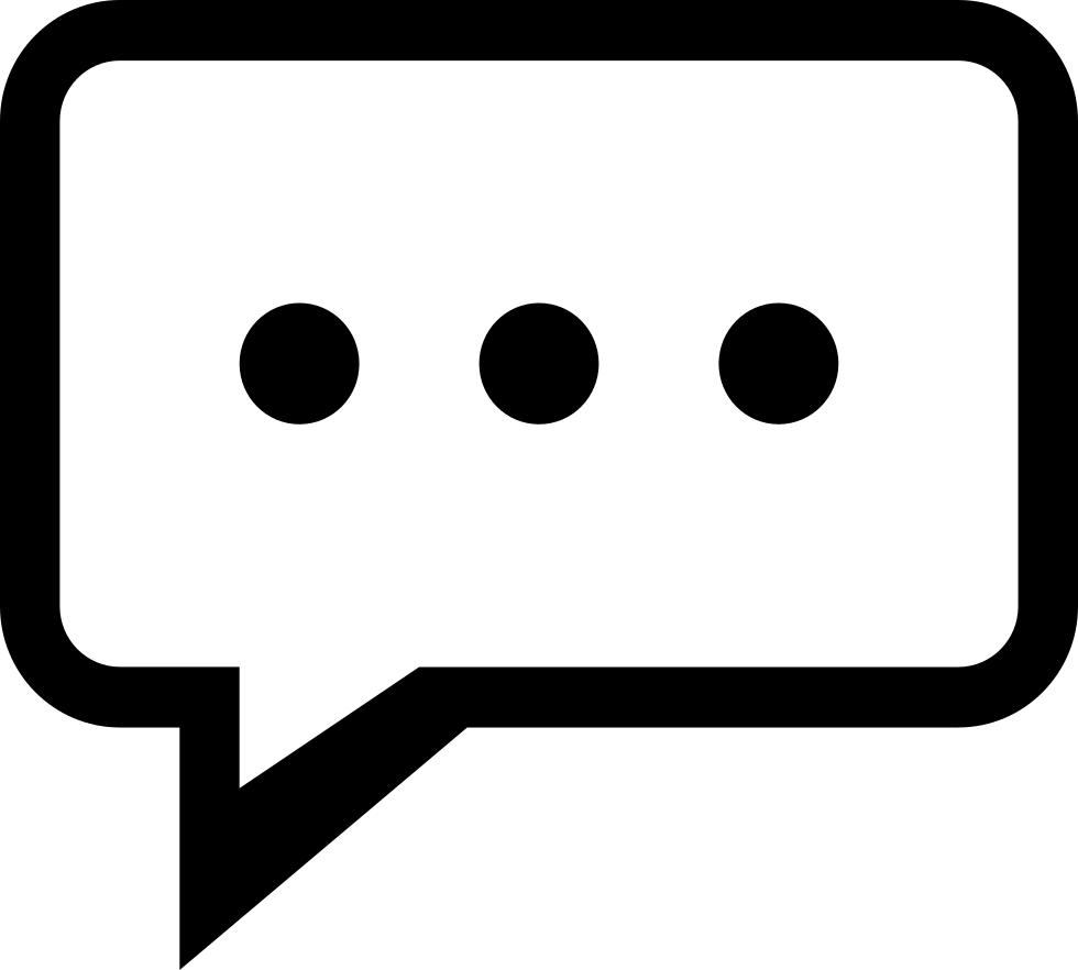 Chat Comments - Chat Icon Vector Png (980x882)
