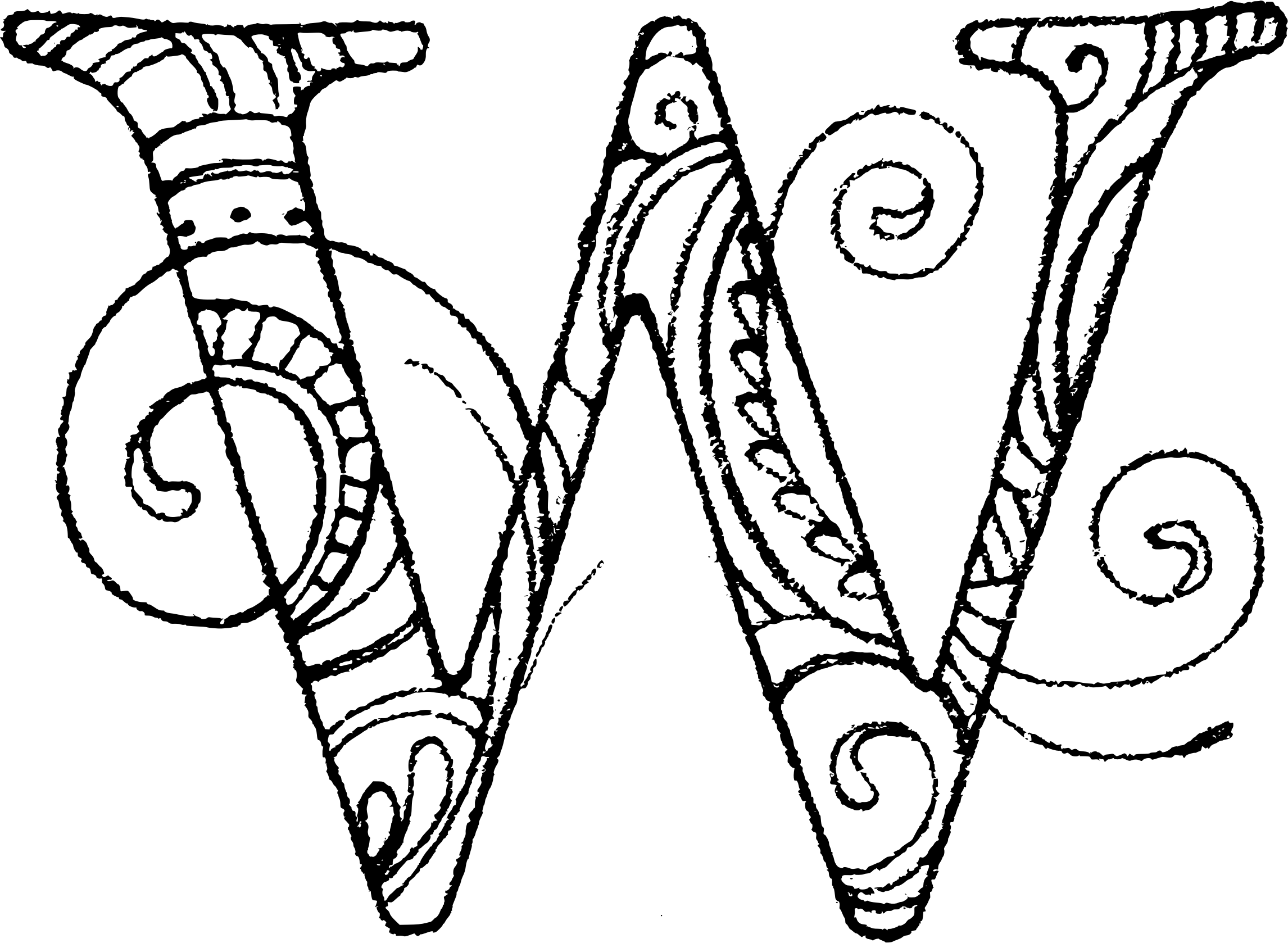 W - Clip Art (2292x1678)