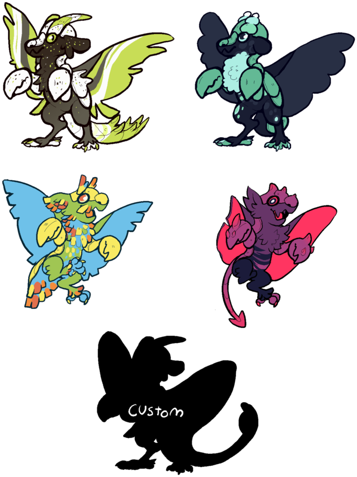 Mini Lobster Dragon Batch - Cartoon (771x1035)