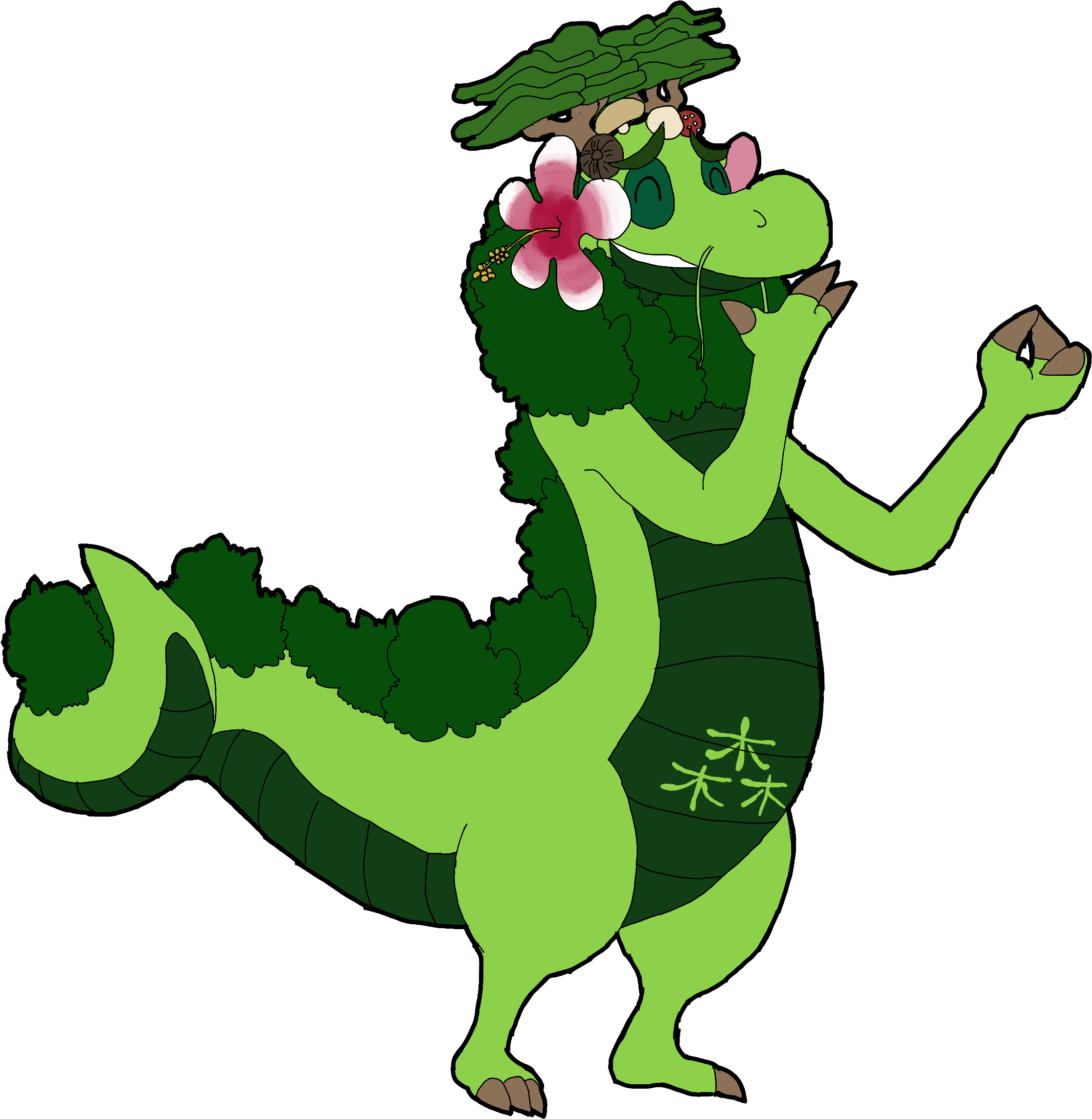 Forest Dragon God - Vector Marketing (2365x2500)