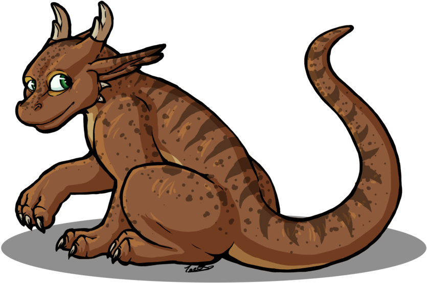 Wingless Forest Dragon By Oddsocket - Dragon (900x617)