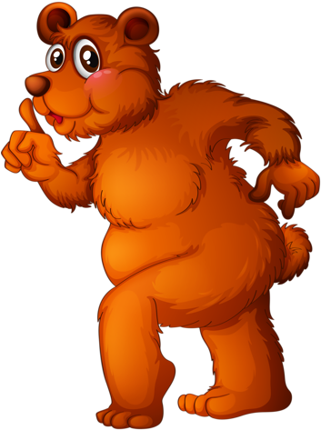 Forest Animals - The Fat Bear (363x500)