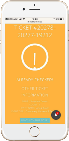 Already Checked In Attendee Screen - Android (740x740)