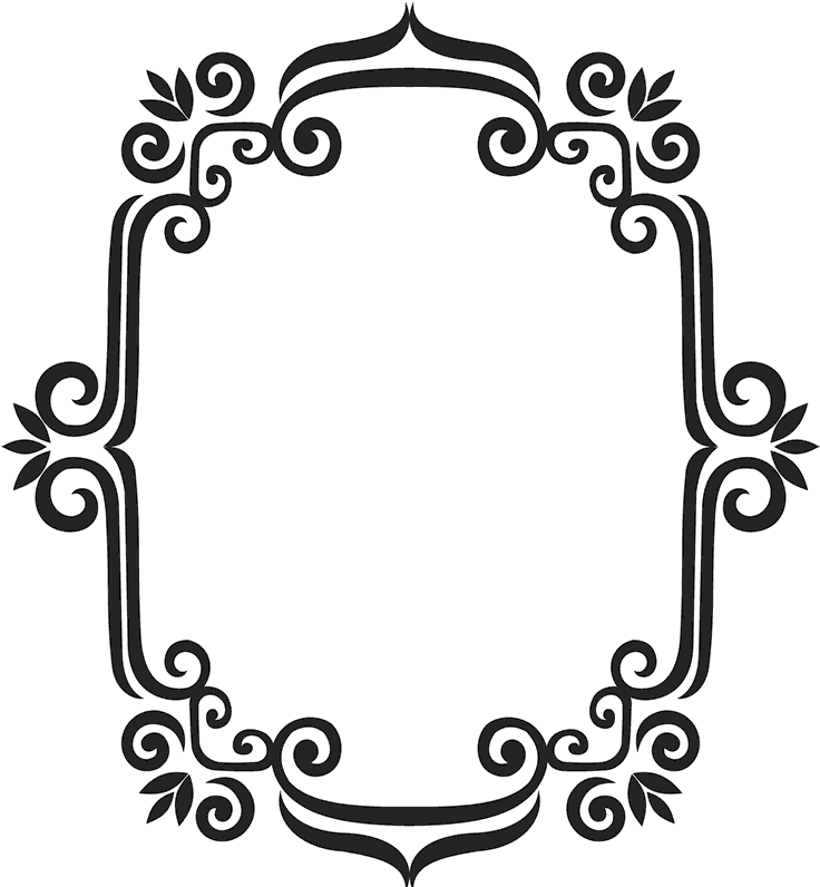 Classic Frame Rubber Stamp - Pattern (800x800)