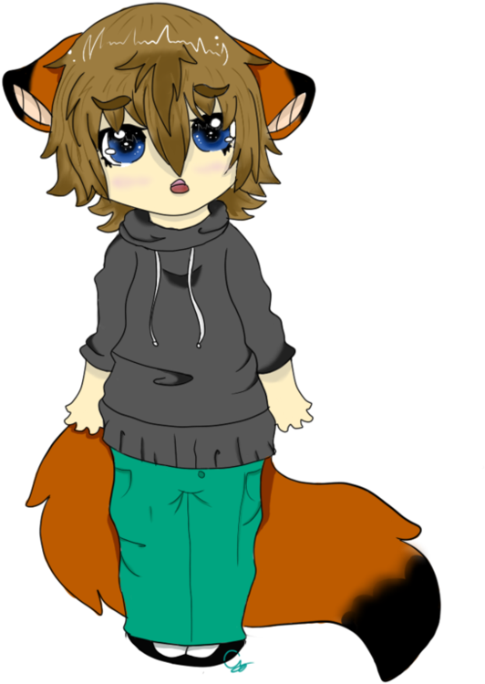 Fox Boy Chibi Adoptable By 0ptimism - Digital Art (999x799)