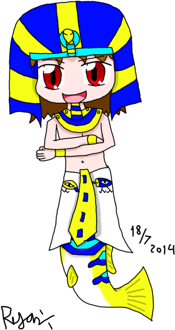 Pharaoh Perch - Cartoon (669x1192)