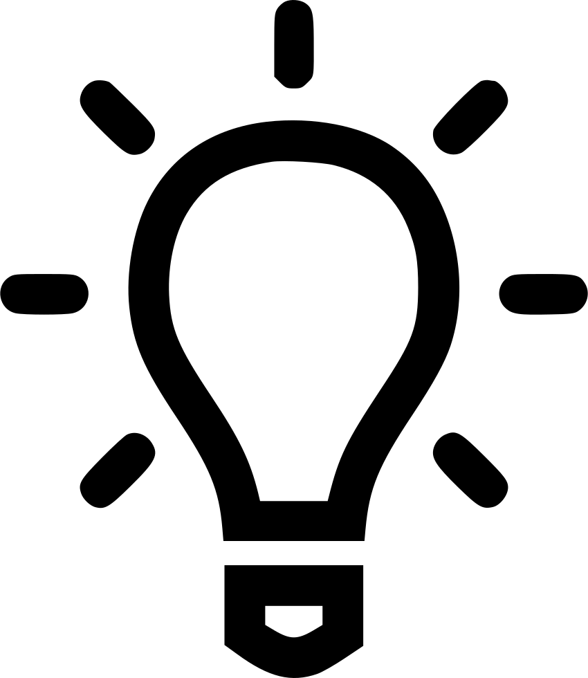 Bulb Clipart Lightning - Icon (850x980)