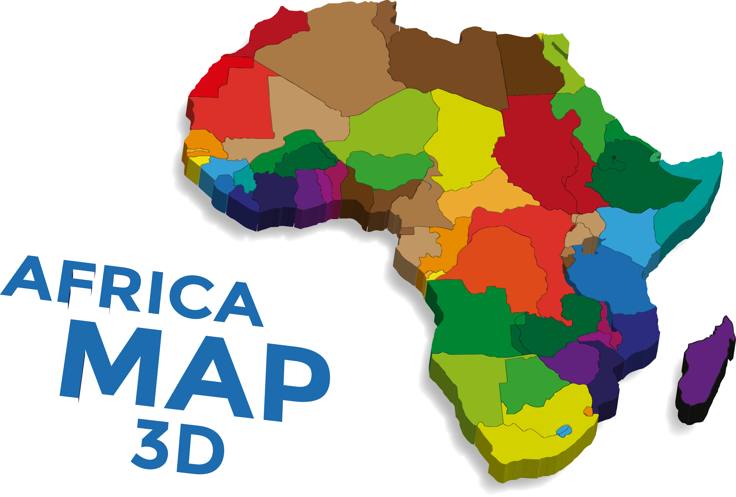 Africa Vector Map Euclidean Vector - Vector Graphics (2577x1740)