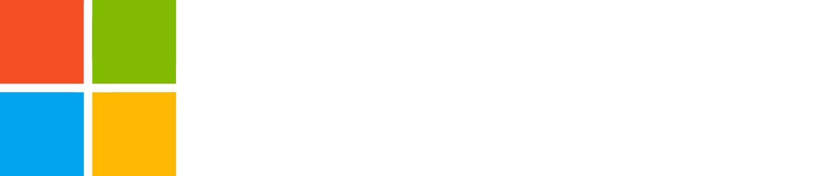Microsoft Logo - Microsoft Logo White Transparent Background (1639x350)