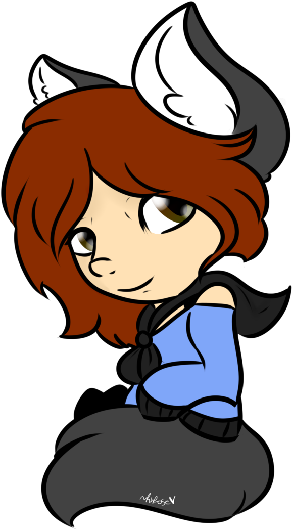 Chibi Wolf Human Rin By Rinrose7 - Cartoon (696x1148)