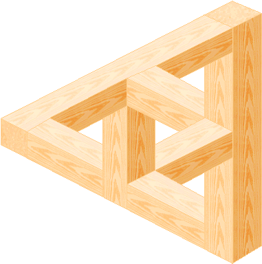 Impossible Cube - Penrose Dreieck (389x393)