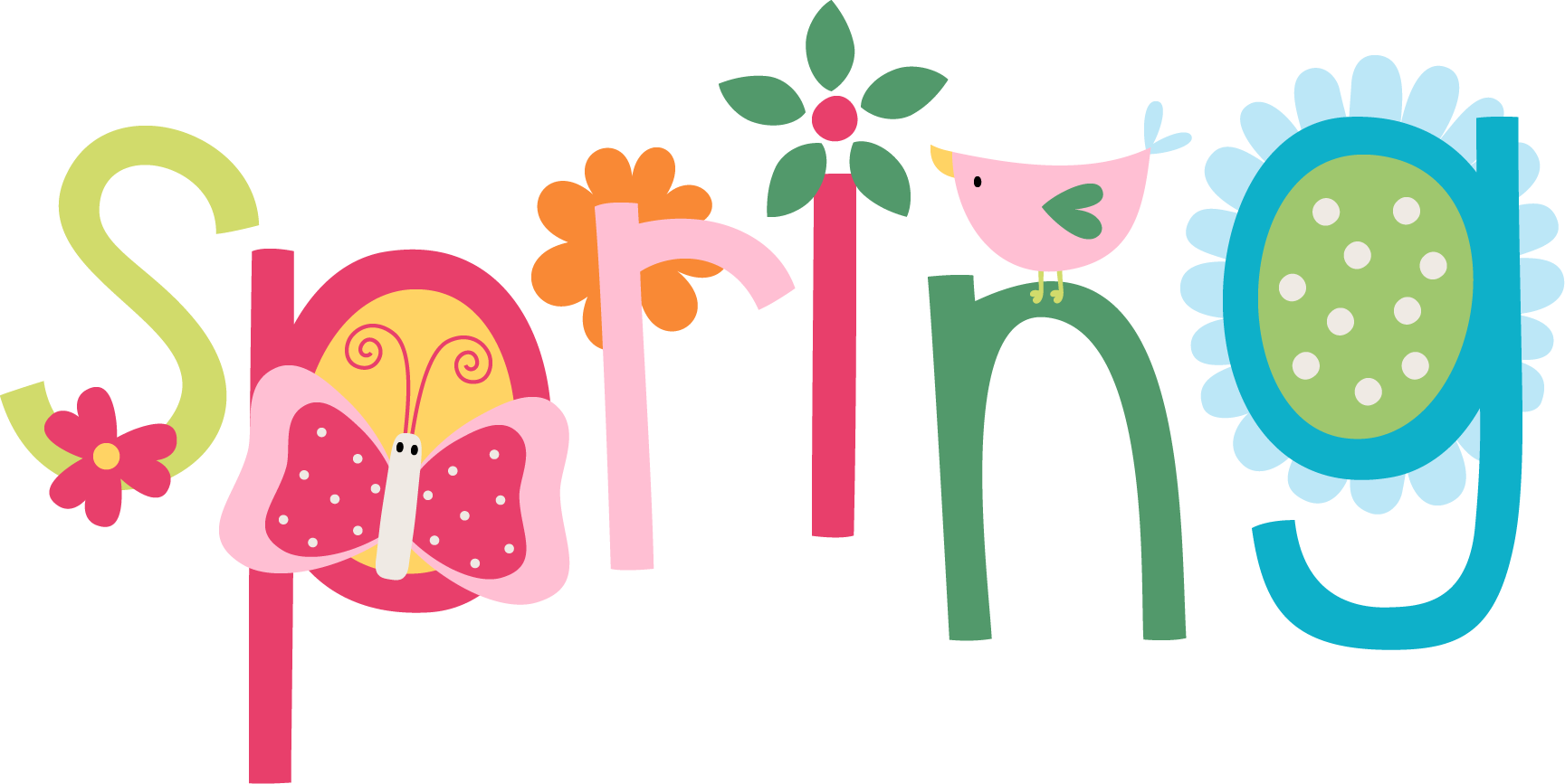 No137 Spring - Clip Art (1729x867)